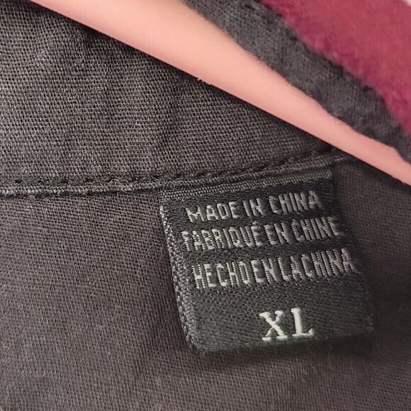 Fox Racing Shirt Mens XL Maroon Red Button Up Long Sleeve 2 Pocket Lightweight - Picture 6 of 9